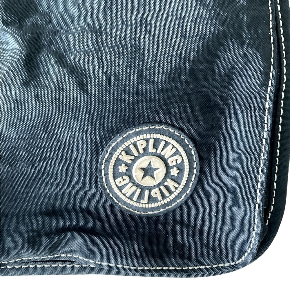 Kipling Black Nylon Expandable Laptop Messenger Bag Large - Picture 4 of 15